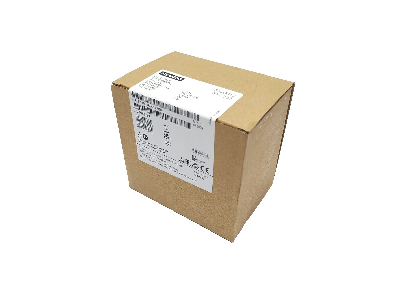 Siemens 6ES7 214-1AF40-0XB0 SIMATIC S7-1200F Compact CPU, CPU 1214FC, 24VDC - New - Maverick Industrial Sales