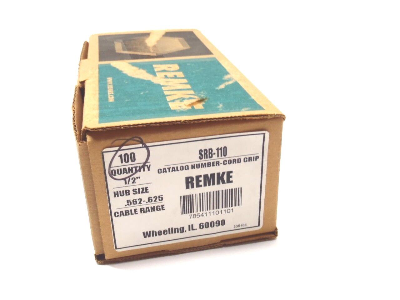 SRB-110 | Remke Bushing Fitting 1/2" .562-.625 Cable Range BOX OF 100 - New – Open box - Maverick Industrial Sales