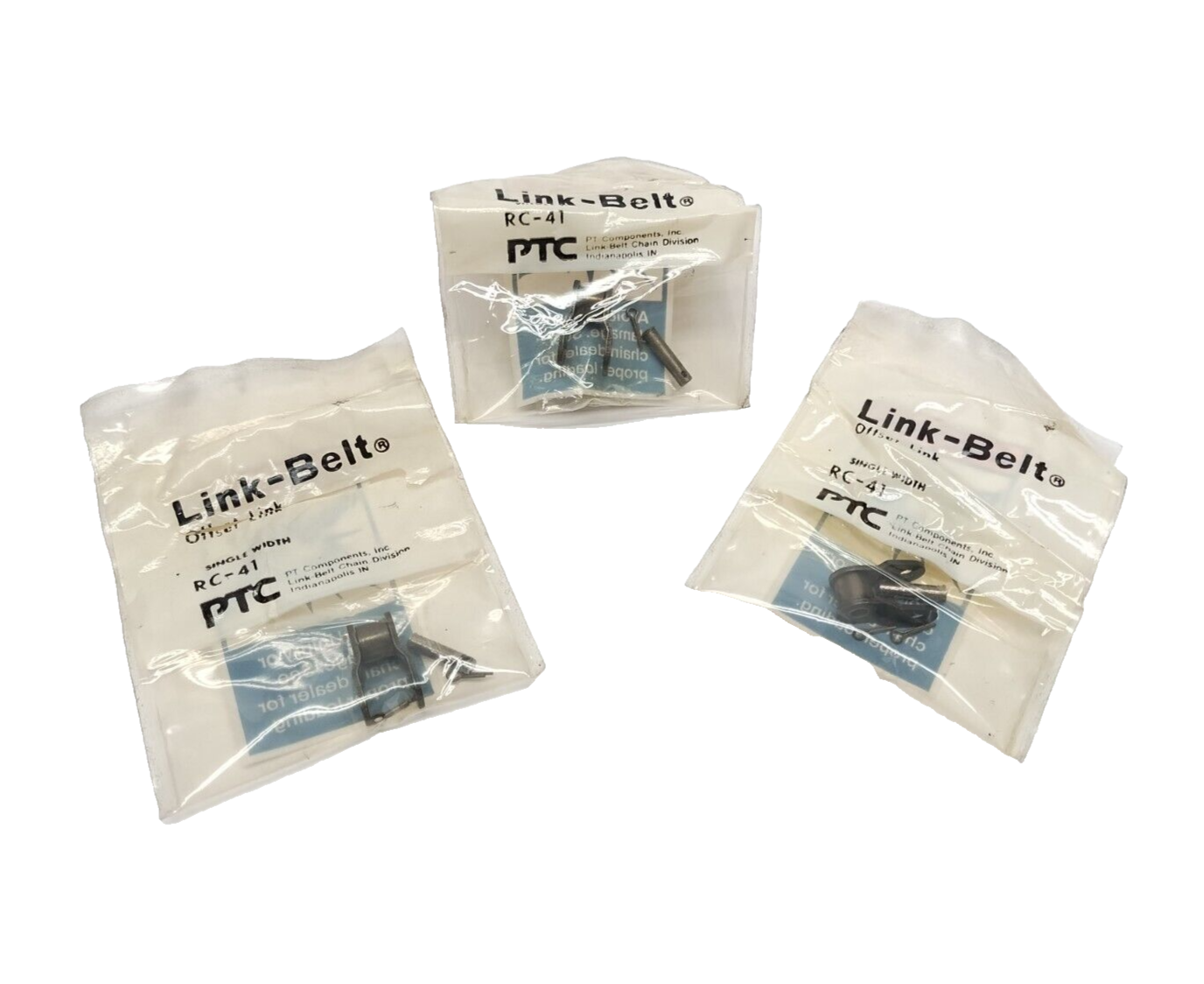 RC-41 | Link-Belt Single Width Offset Link LOT OF 3 - New - Maverick Industrial Sales