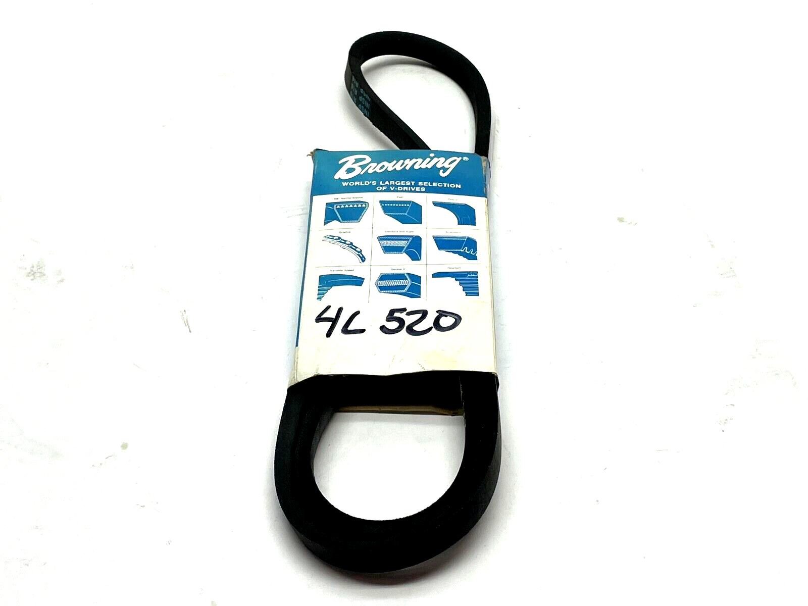 Browning 4L520 V-Belt L Section 1 Band 52" Outside Length Smooth - New - Maverick Industrial Sales