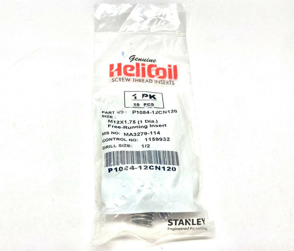 Stanley HeliCoil P 1084-12CN120 Insert Coil M12 x 1.75 (1 Dia.) PKG OF 10 - Maverick Industrial Sales