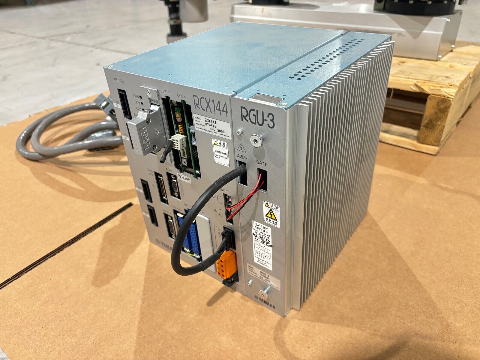 Yamaha YK800XG High Speed Scara Robot, RCX144 Controller, RGU-3 Regenrative Unit - Maverick Industrial Sales