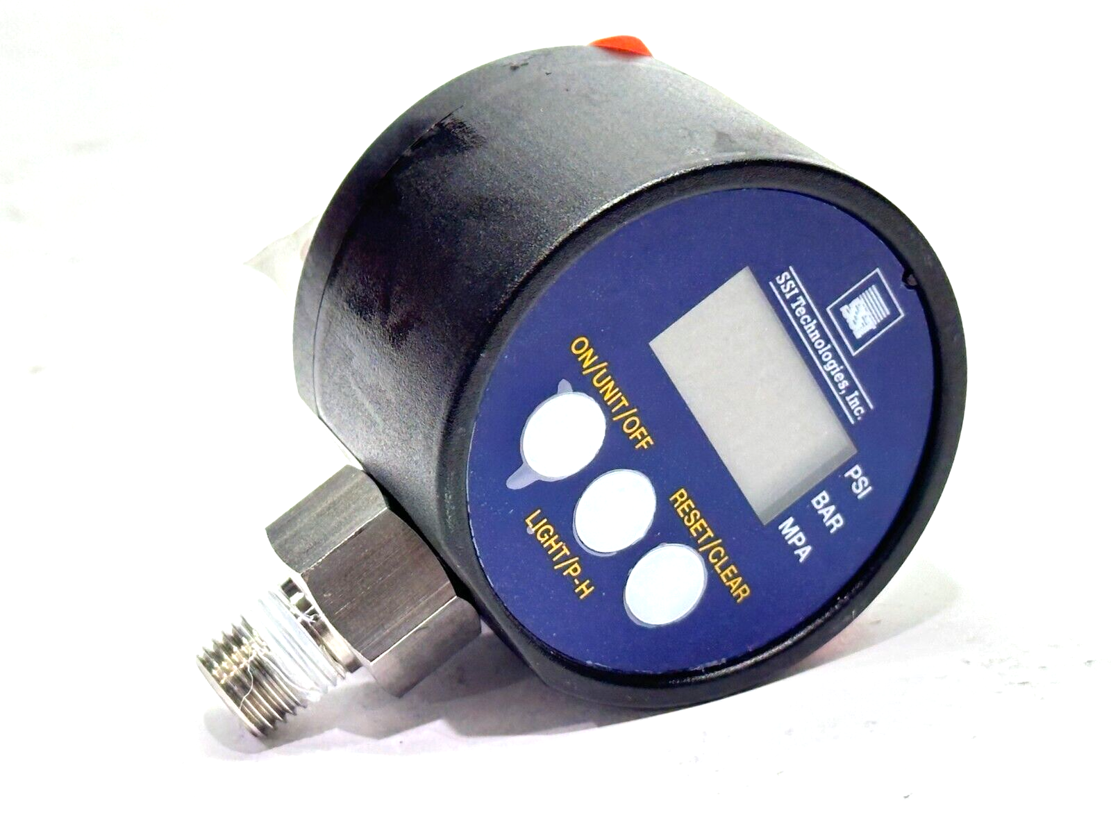 SSI MG1-5-A-9V-R Digital Pressure Sensor Gauge 1/4" NPT 5Psi - Maverick Industrial Sales