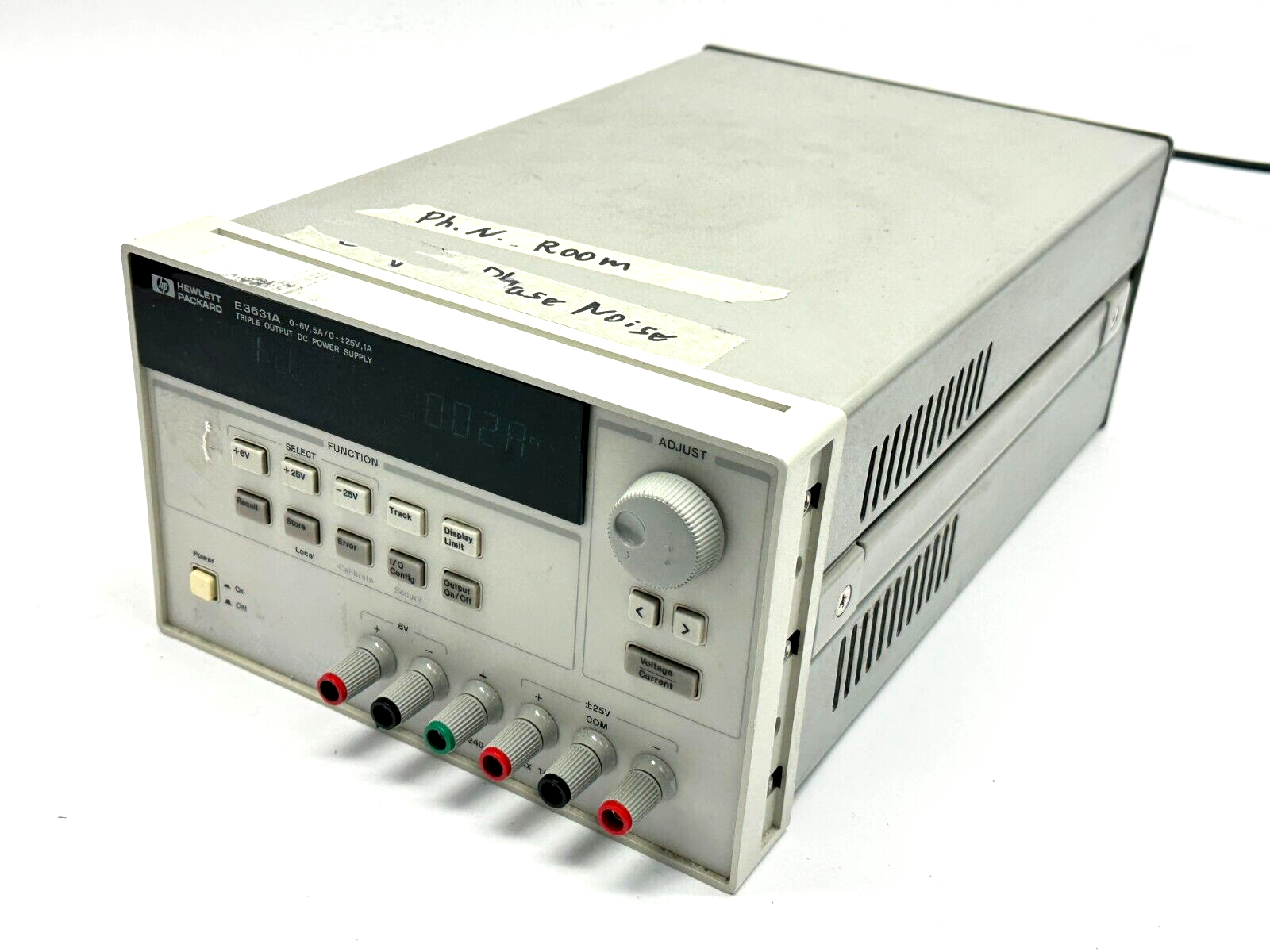 E3631A | HP Triple Output DC Power Supply 0-6V 5A / 0-25V 1A NO COVER - Used - Maverick Industrial Sales