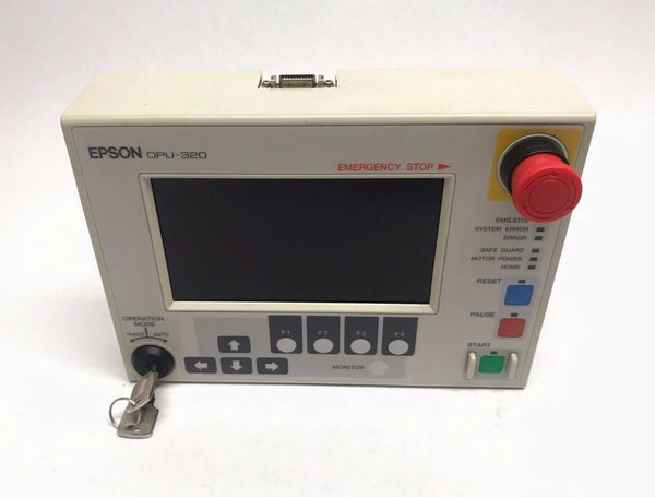 Epson OPU-320 Teach Pendant Operator Control Unit, Seiko Robot Controller w/ Key - Maverick Industrial Sales