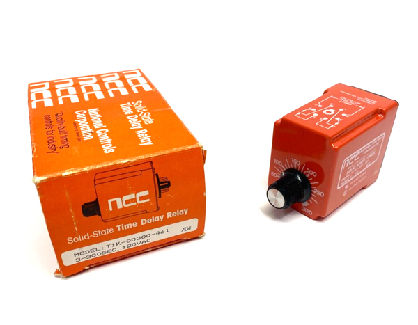 NCC National Controls Corp T1K-00300-461 Solid-State Time Delay Relay 3-300sec - Maverick Industrial Sales