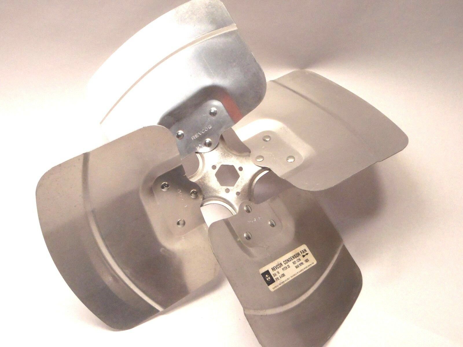 Revcor Condensor Fan 6-4395 16" Diameter, 33 deg, CCW Rotation 1625 rpm - Used - Maverick Industrial Sales