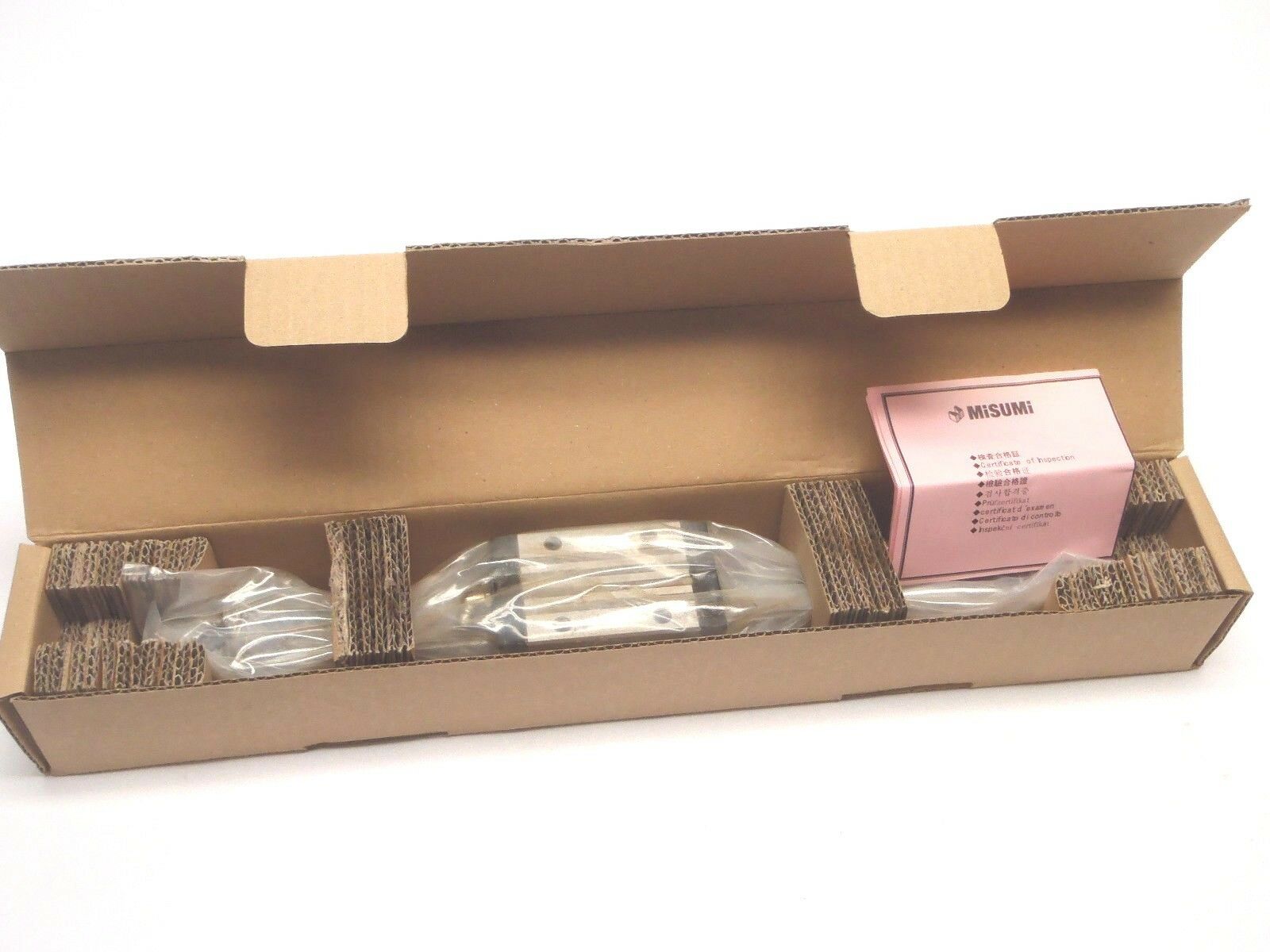 Misumi SXR33-340 Wide Block Linear Guide 23mm W x 340mm L Rail 33mm H Unit - New – Open box - Maverick Industrial Sales