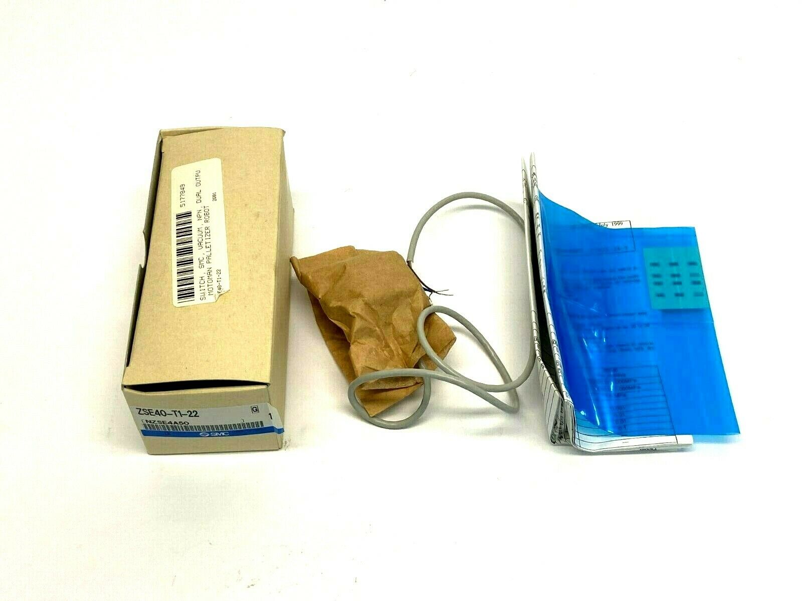 SMC ZSE40-T1-22 Digital Pressure Switch - New - Maverick Industrial Sales