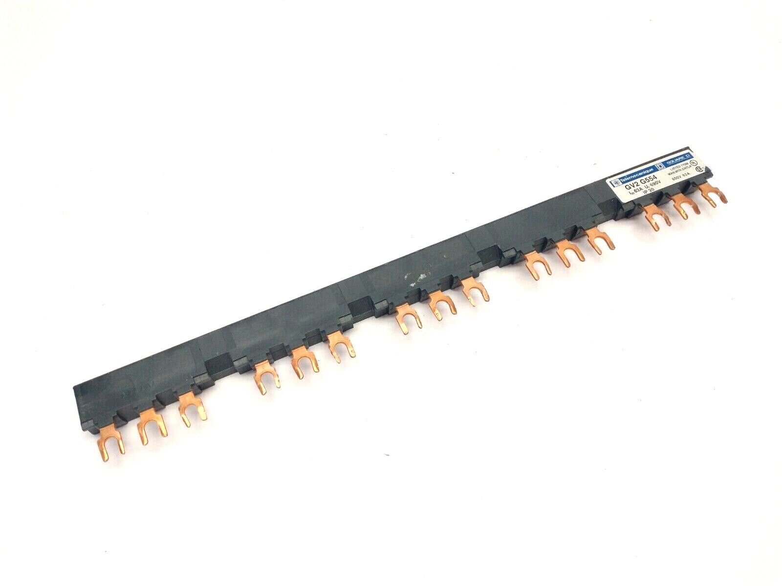 Telemecanique GV2G554 Busbar 5 Tap-Offs 3P 54mm 63A Pitch 055585 - Maverick Industrial Sales