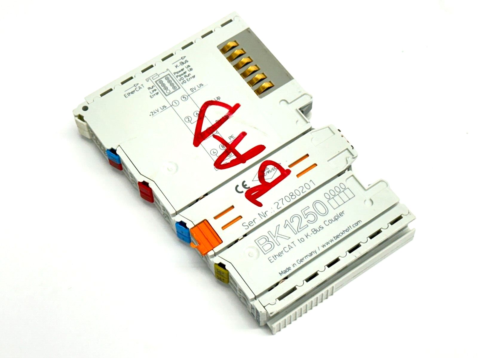 Beckhoff BK1250 Compact Coupler Between EtherCAT Terminals and Bus Terminals - For parts or not working - Maverick Industrial Sales