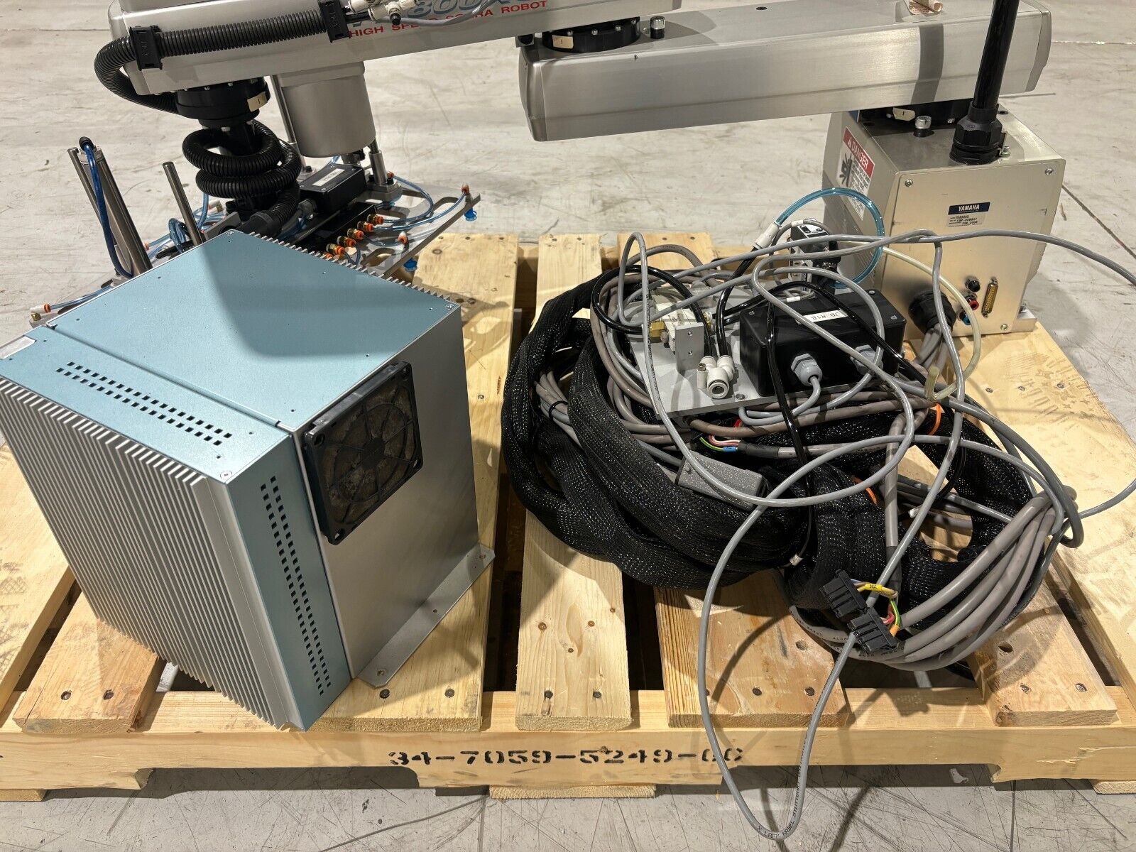 Yamaha YK800XG High Speed Scara Robot, RCX144 Controller, RGU-3, Gripper Picker - Maverick Industrial Sales