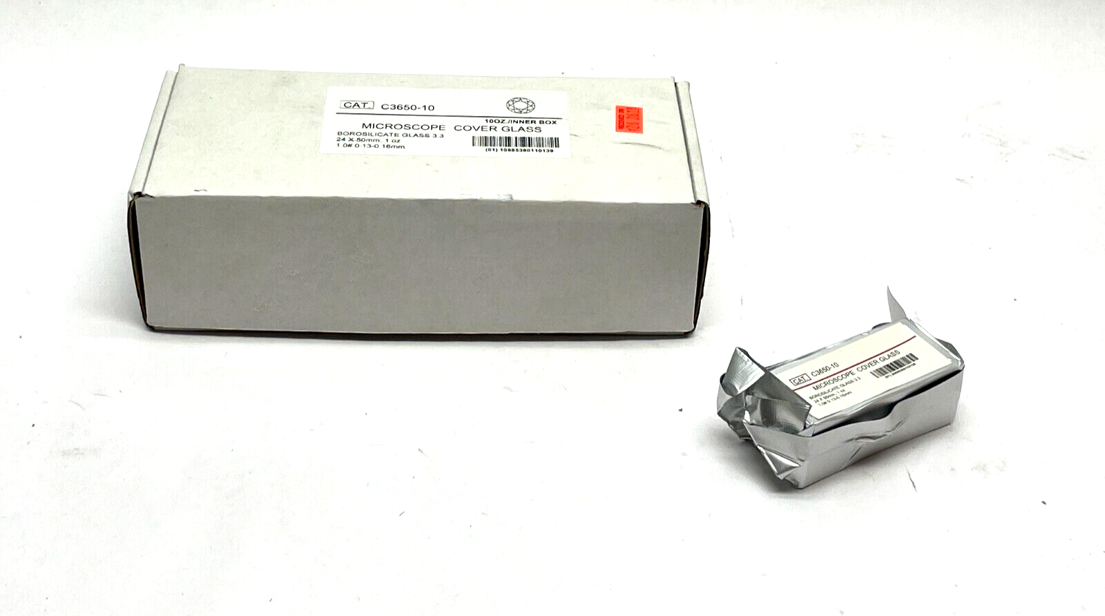 Microscope Cover Glass C3650-10 Borosilicate Glass 24 x 50mm - New - Maverick Industrial Sales