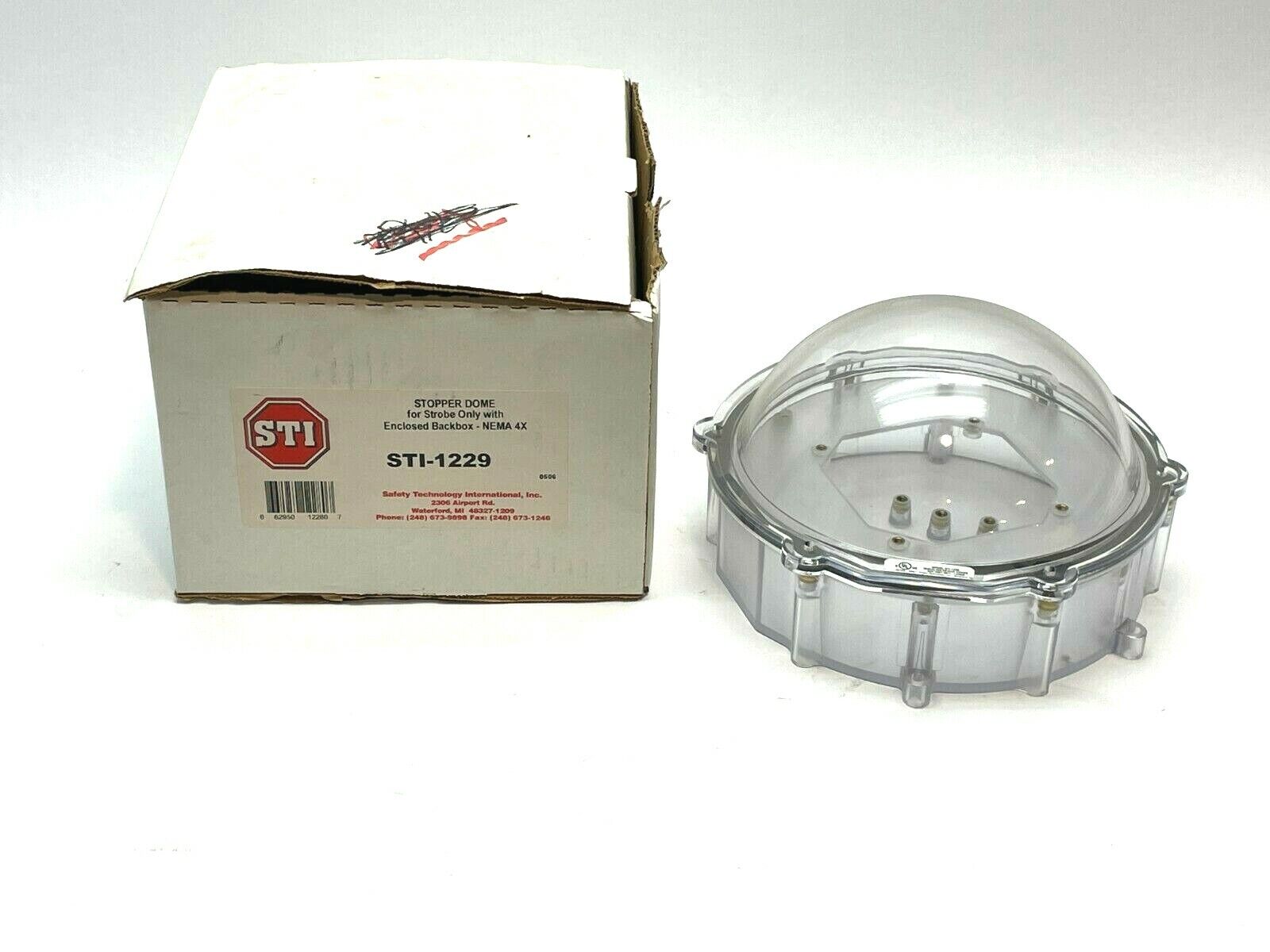 STI STI-1229 Stopper Dome for Strobe Only w/ Enclosed Backbox Type 4X - Maverick Industrial Sales