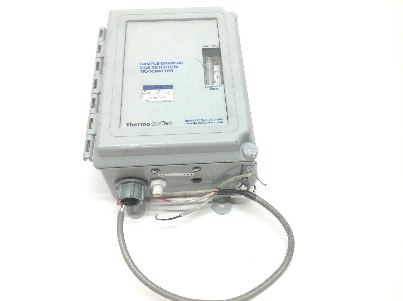 Thermo Gas Tech 68-0020-03 Sample-Drawing Oxygen Gas Detector / Transmitter - For parts or not working - Maverick Industrial Sales