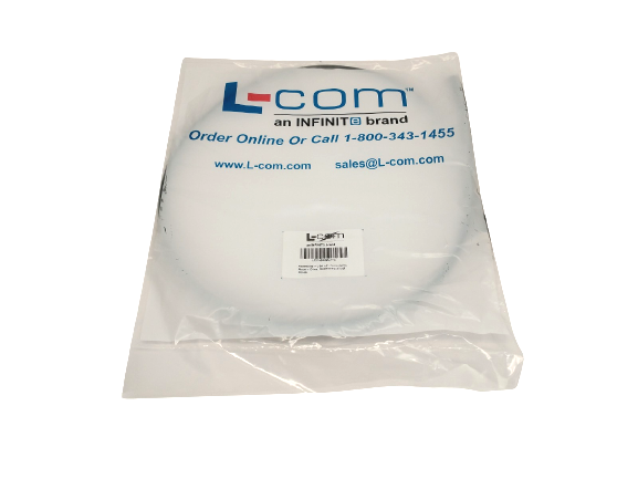 LCCA30295-FT4 | L-Com Low Loss BNC Male - SMA Male Coax Cable Assembly 4FT - New - Maverick Industrial Sales
