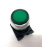 Allen Bradley 800FM-LE3 Extended Illuminated Pushbutton Green w/ Plastic Collar - Maverick Industrial Sales