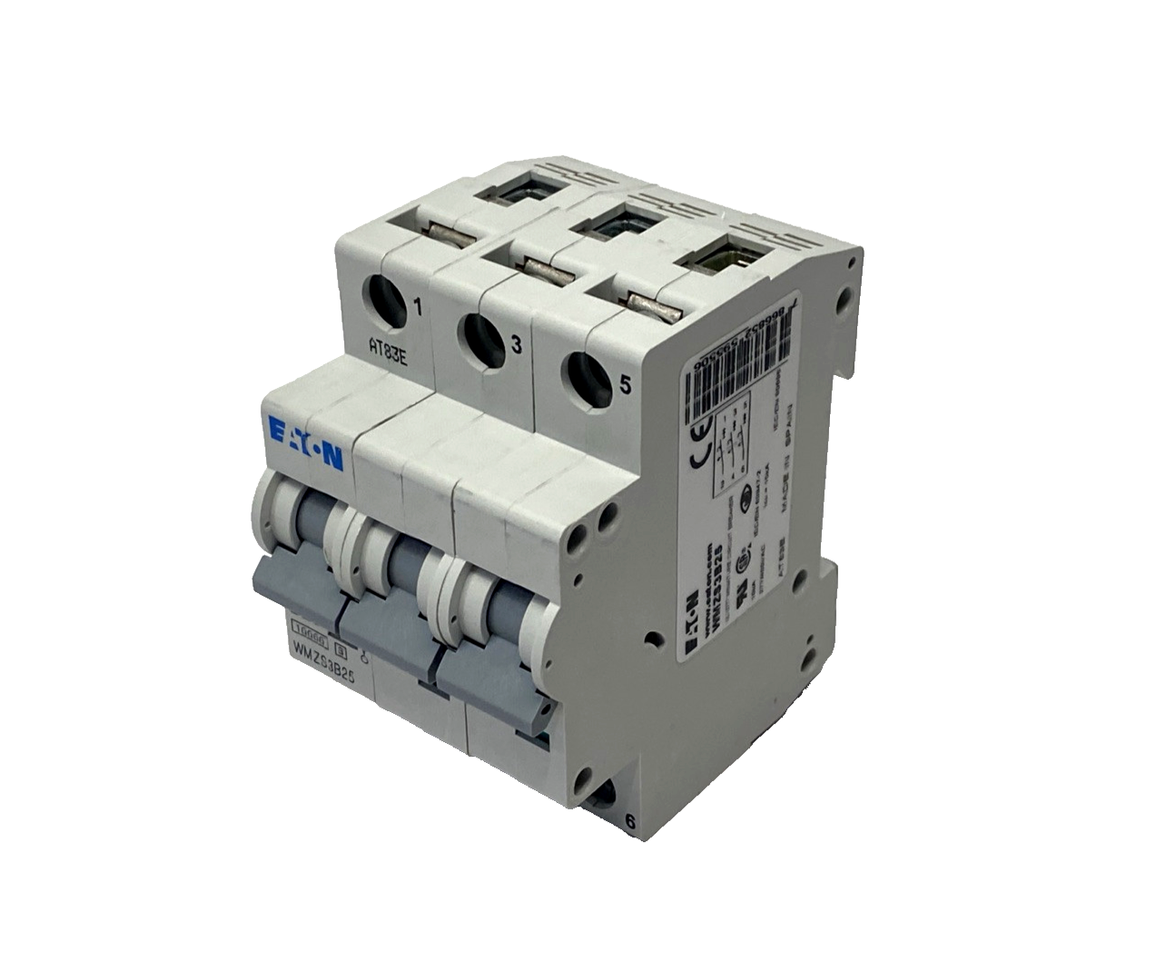 Eaton WMZS3B25 Supplementary Protector Circuit Breaker 3P 25A B-Curve - Maverick Industrial Sales