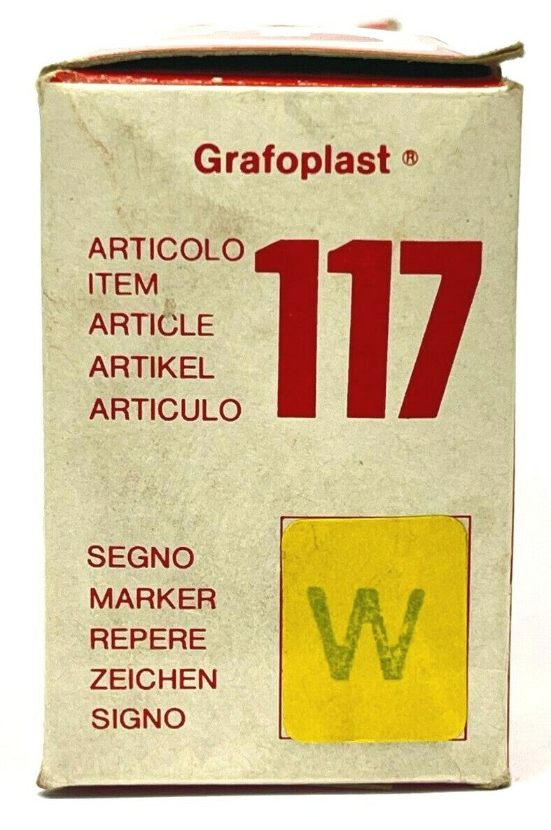 Grafoplast 117 Wire Markers W Black on Yellow 50 Strips - Maverick Industrial Sales