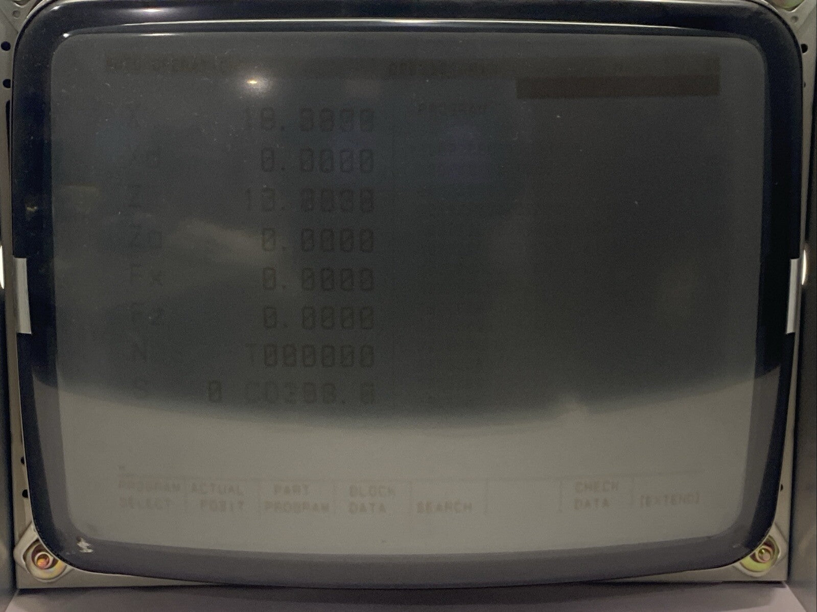 Totoku CDT14149B-1A CNC Mill CRT Operator Interface SCREEN BURN - Maverick Industrial Sales