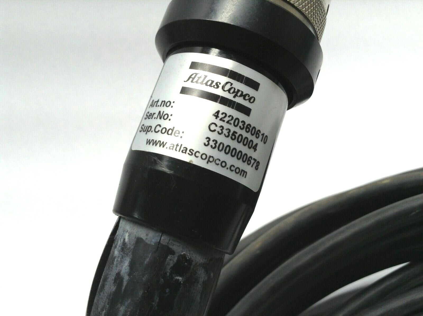 Atlas Copco 4220360610 Tensor S 265 Cable for Handheld Tool Nutrunner 3300000678 - Maverick Industrial Sales