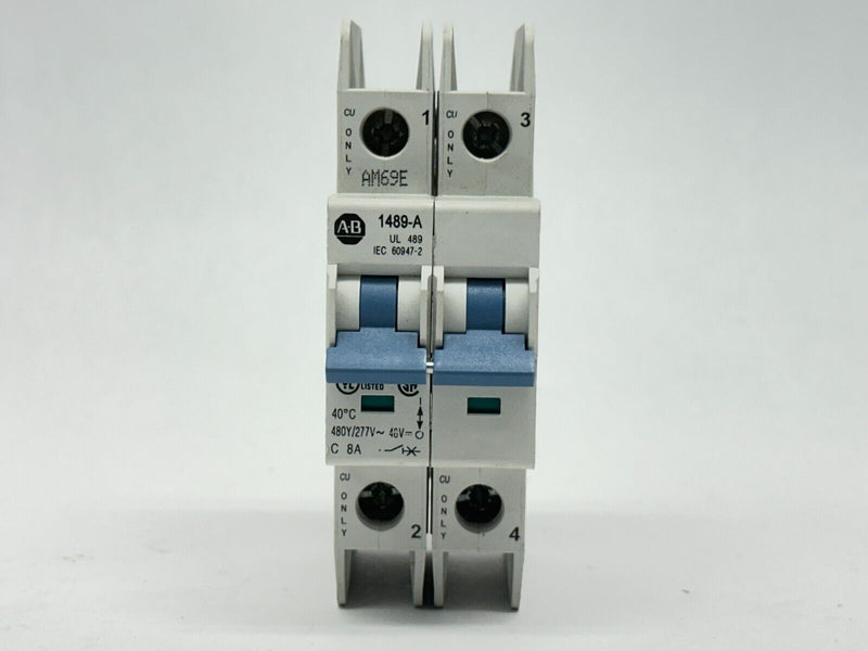 Allen Bradley 1489-A2C080 Ser A Circuit Breaker 8A 480Y/277V 2-Pole - Maverick Industrial Sales