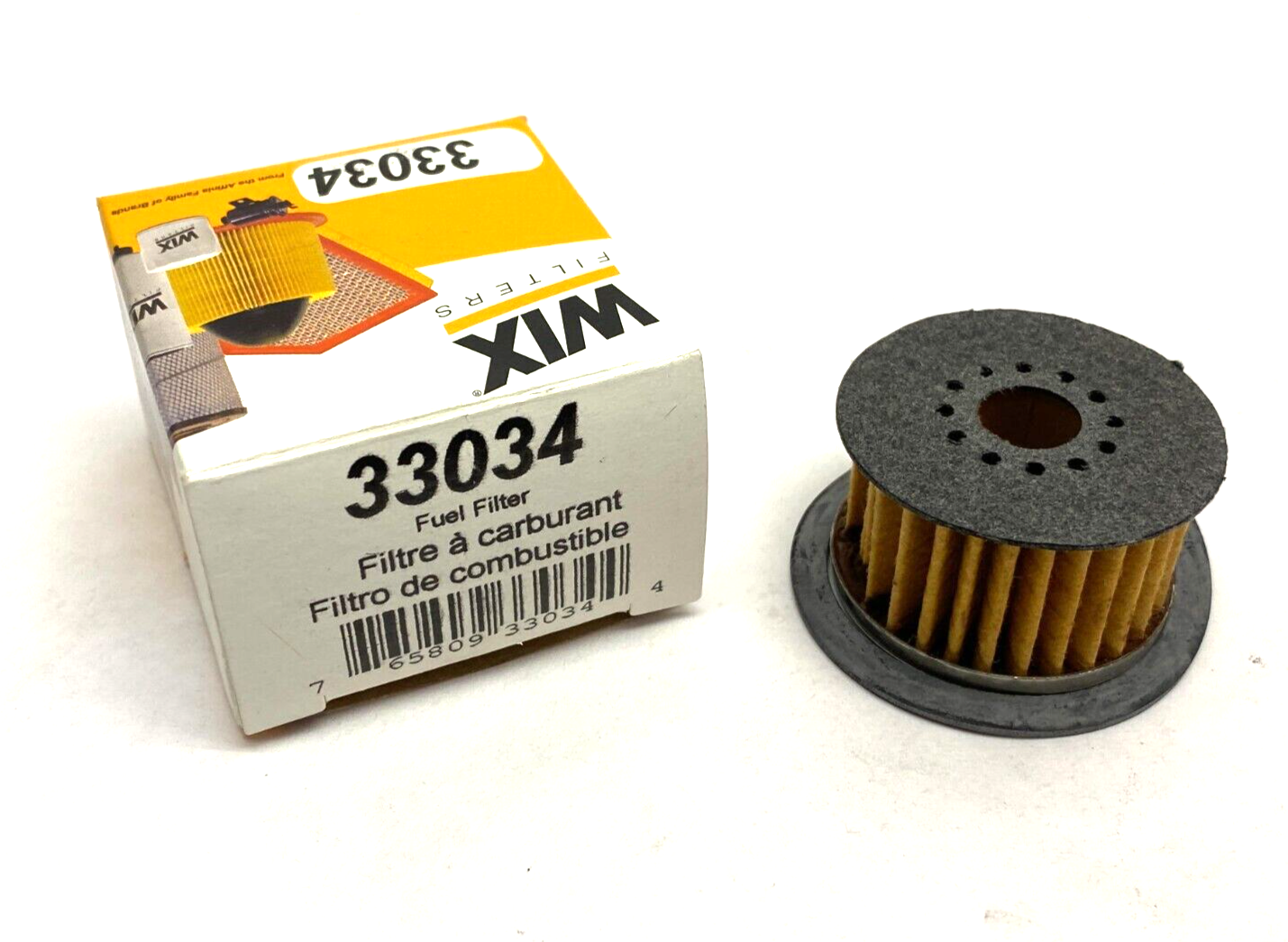 WIX Filters 33034 Fuel Cartridge Canister Filter 1.670 OD 0.455 ID - Maverick Industrial Sales