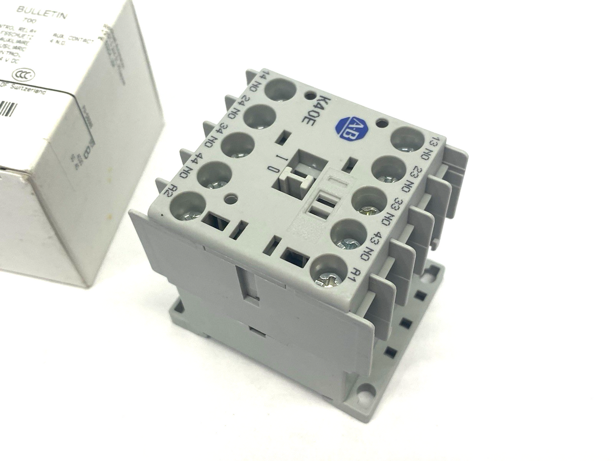 700-K40E-ZJ | Allen Bradley Ser. B Miniature Contactor IEC Control Relay 4 N.O. - New – Open box - Maverick Industrial Sales