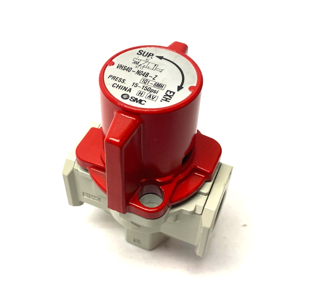 SMC VHS40-N04B-Z Manual Lockout Relief Valve Single Act 3-Port - Maverick Industrial Sales