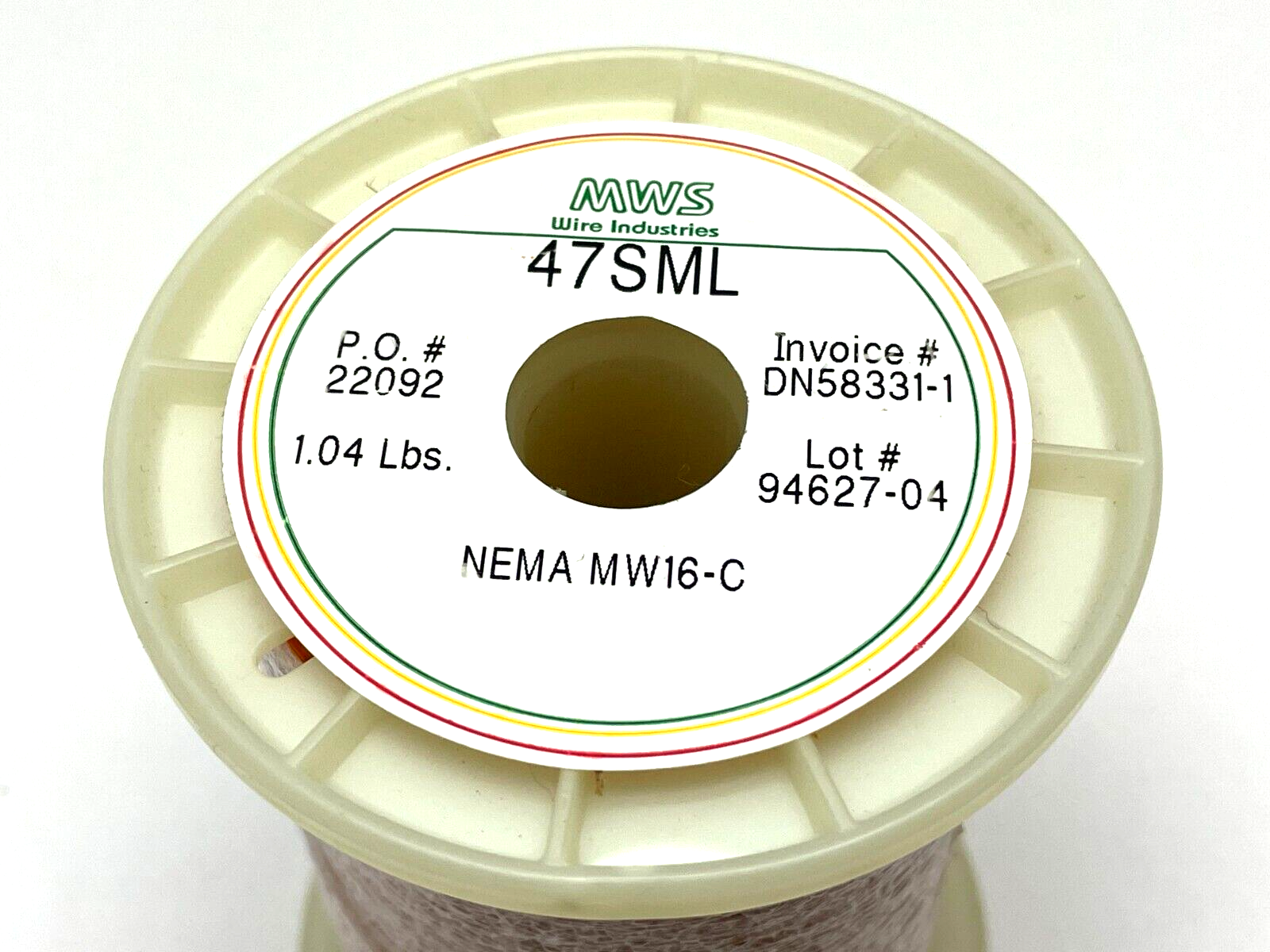 MWS Wire 47SML Magnet Wire NEMA MW16-C 1.04lbs - Maverick Industrial Sales