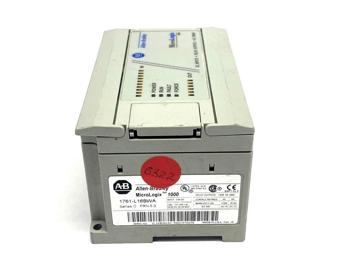 Allen Bradley 1761-L16BWA Ser. C MicroLogix 1000 16-Point PLC Controller - Maverick Industrial Sales