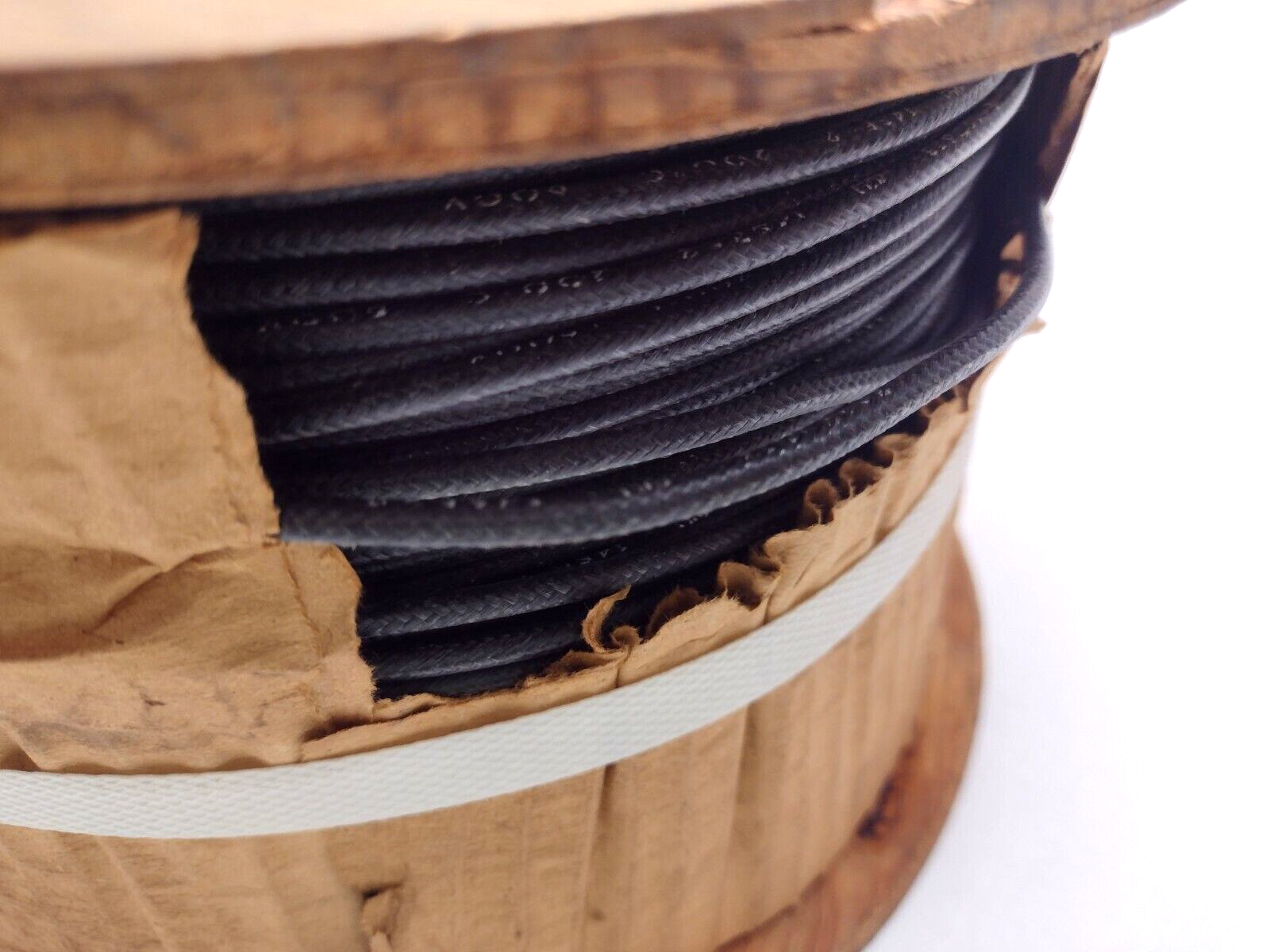 Type SF-2 SOLID Appliance/Fixture Wire Black Sil/Glass 200C 600V 14AWG 1000FT - New - Maverick Industrial Sales