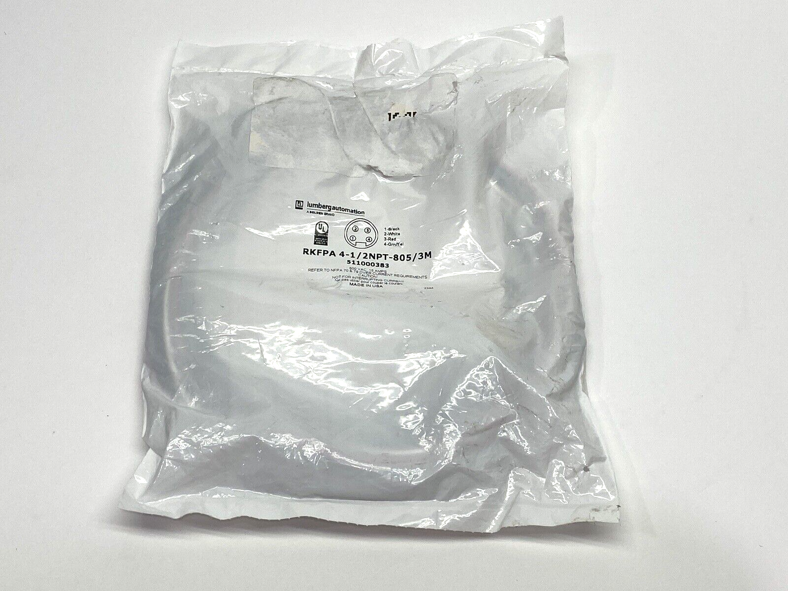 RKFPA 4-1/2NPT-805/3M, 511000383 | Lumberg Automation RKFPA 4-1/2NPT-805/3M Power Receptacle Connector 511000383 - New - Maverick Industrial Sales