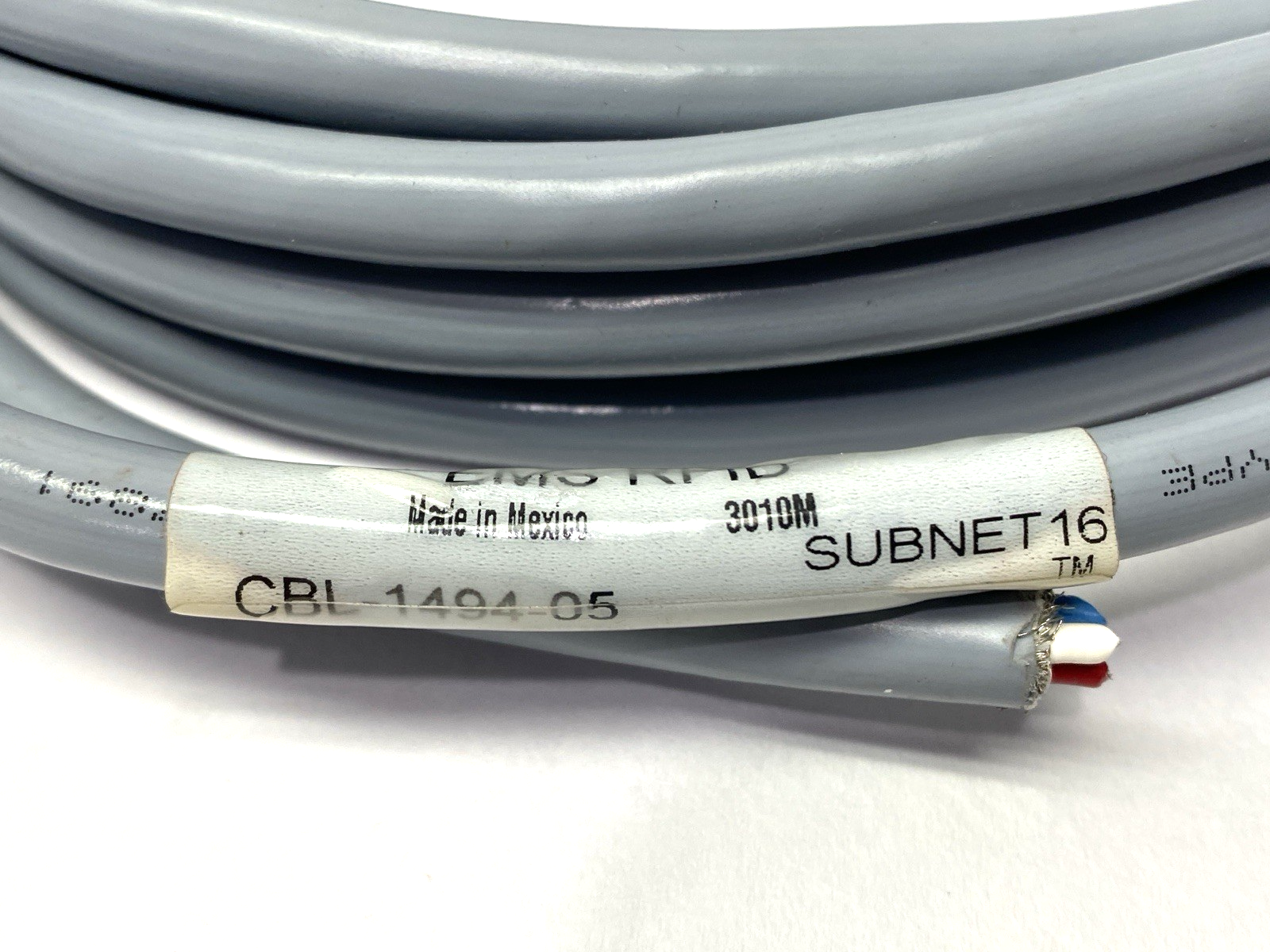 Datalogic CBL-1494-05 Single Ended Connector Cordset M12 5m CUT LEADS - Maverick Industrial Sales