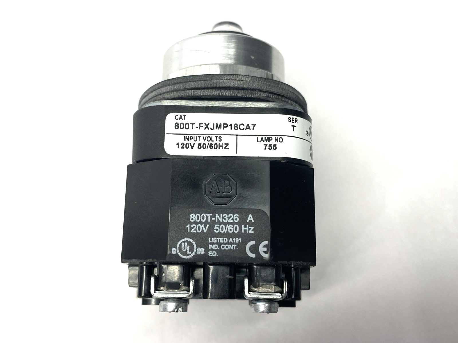 Allen Bradley 800T-FXJMP16CA7 Ser T Push-Pull Button 30mm MISSING MUSHROOM HEAD - Maverick Industrial Sales