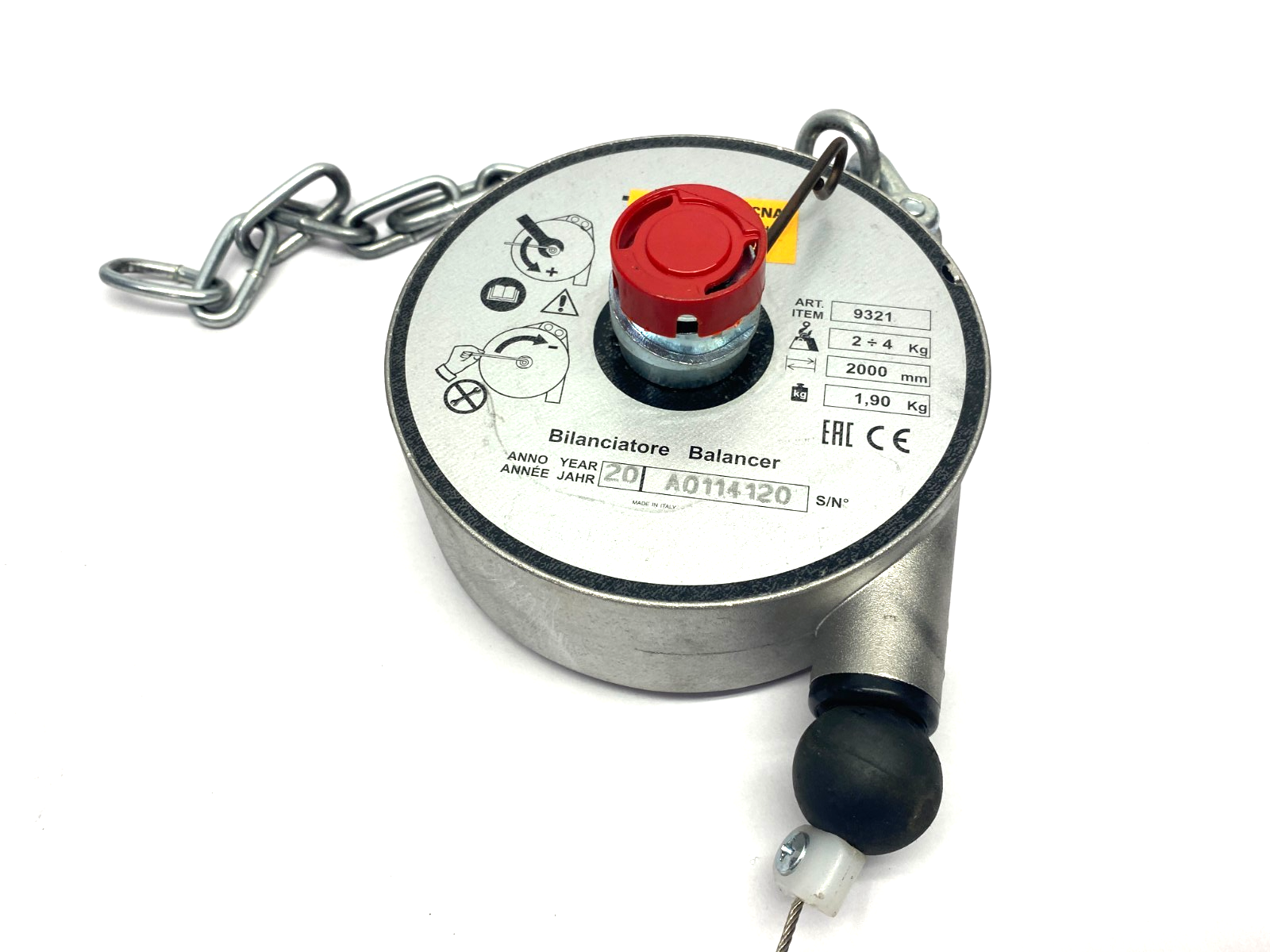 Ralf Brinkmann 9321 Spring Loaded Tool Balancer 0.2 to 3kg - Maverick Industrial Sales