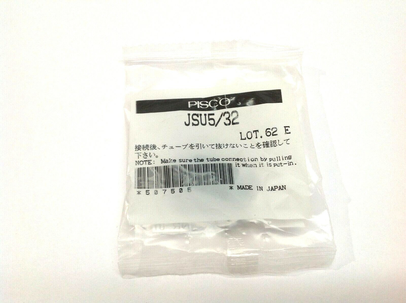 Pisco JSU5/32 Push To Connect Pneumatic Fitting with Flow Control 5/32 BOX of 10 - Maverick Industrial Sales