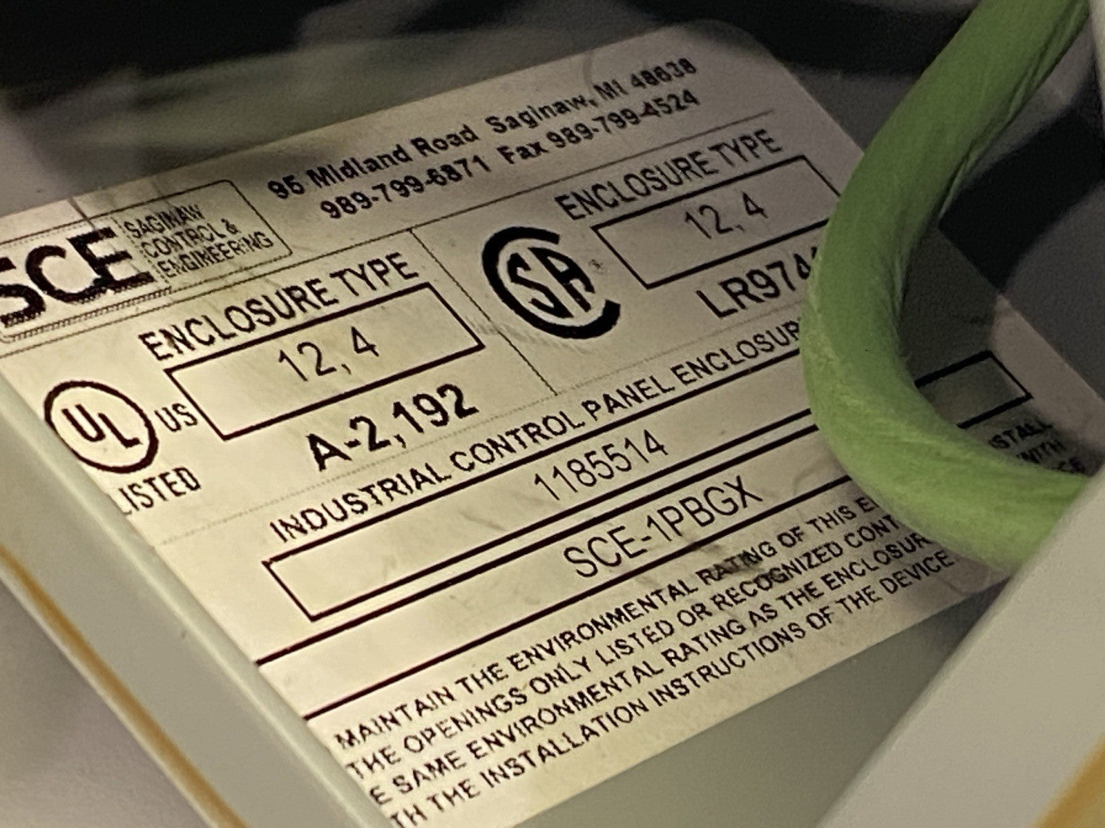 800EP-U2A3 | Allen Bradley 22.5mm 2-Button Pushbutton w/ SCE SCE-1PBGX Enclosure - Used - Maverick Industrial Sales