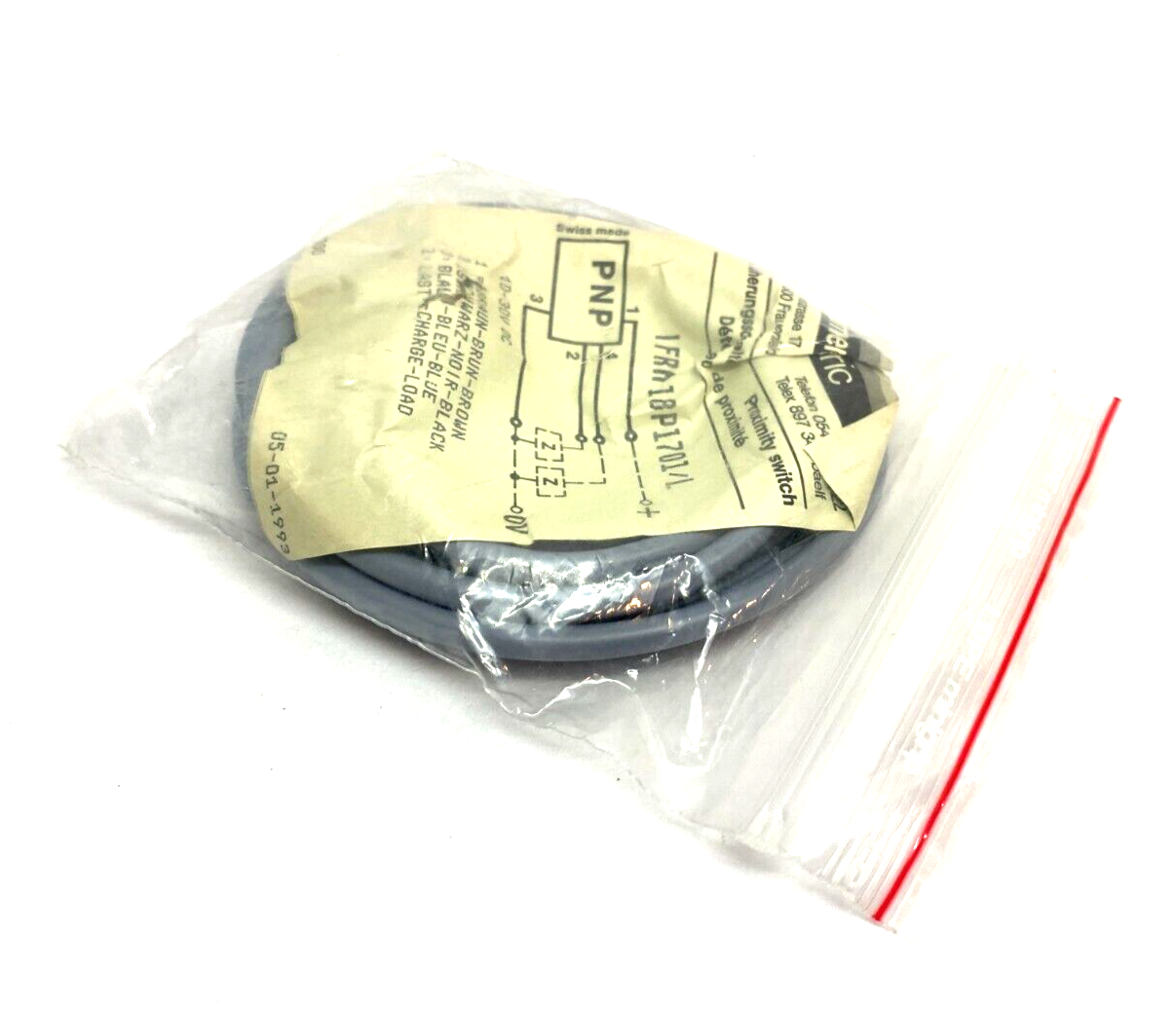 Baumer Electric IFRM 18P1701/L Inductive Proximity Sensor 8mm Sensing Distance - Maverick Industrial Sales