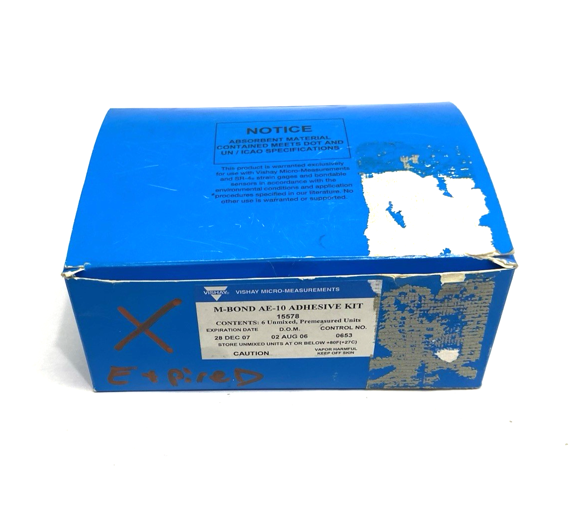 Vishay 15578 M-Bond AE-10 Adhesive Kit EXPIRED DECEMBER 2007 - Maverick Industrial Sales