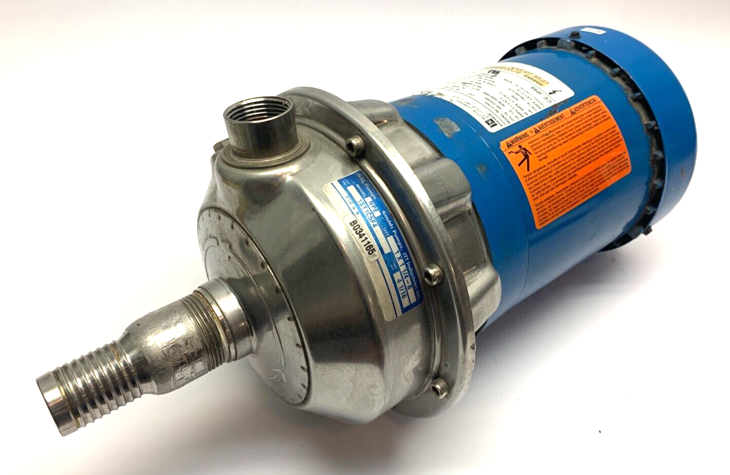 Goulds 1ST1C5F4 NPE Series Centrifugal Pump 1 x 1-1/4-6 3450/2875 RPM NO MOUNT - Maverick Industrial Sales