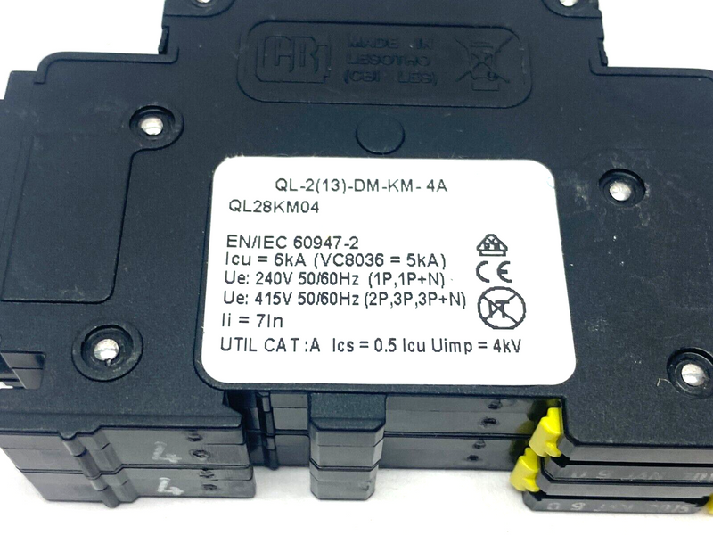 CBI QL28KM04 Circuit Breaker 2-Pole 4A QL-2(13)-DM-KM-4A - Maverick Industrial Sales