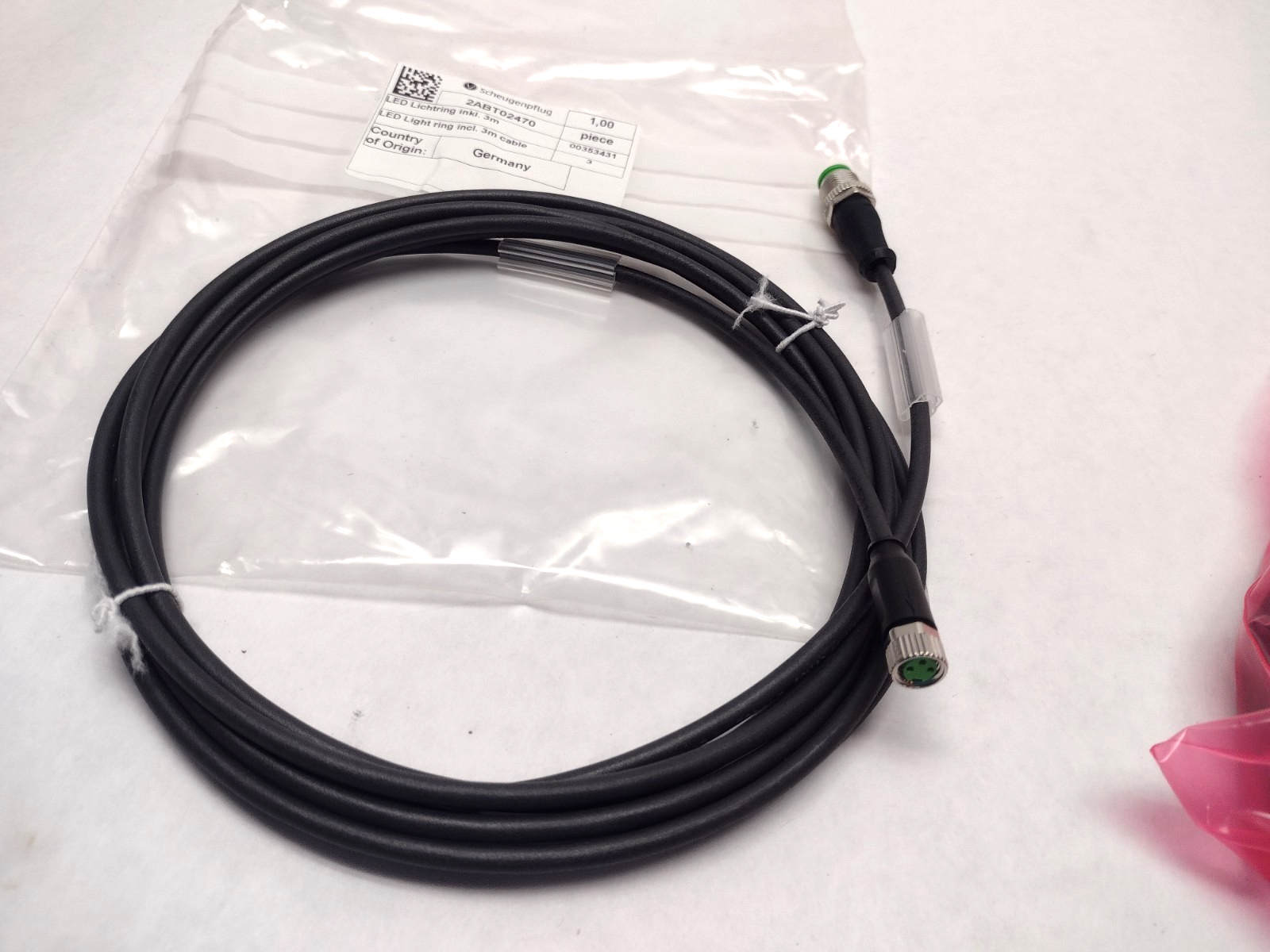 Scheugenpflug 2ABT02470 LED Light Ring with 3m Cable 3MEK11642 24VDC 0.13A - Maverick Industrial Sales
