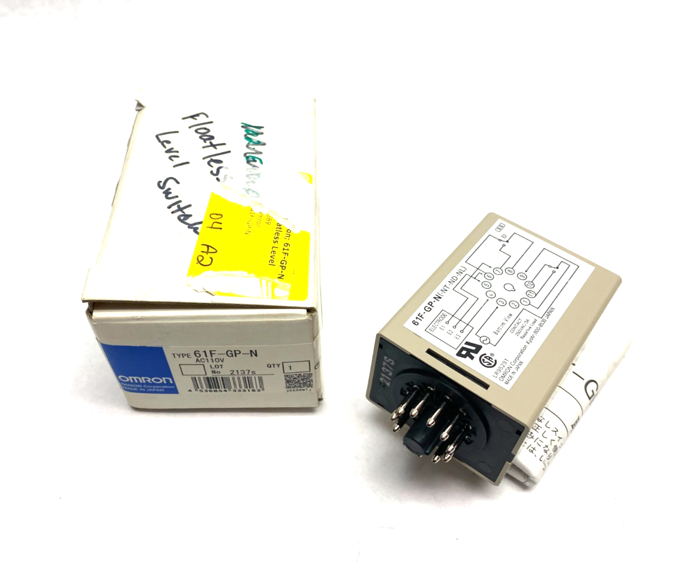 Omron 61F-GP-N Floatless Level Switch Plug-In Type 11-Pin - Maverick Industrial Sales