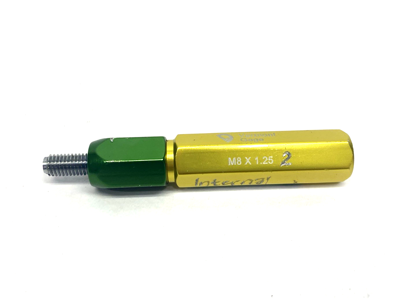 Vermont Gage M8 X 1.25 Thread/Plug Gage, Male/GO Only - Maverick Industrial Sales