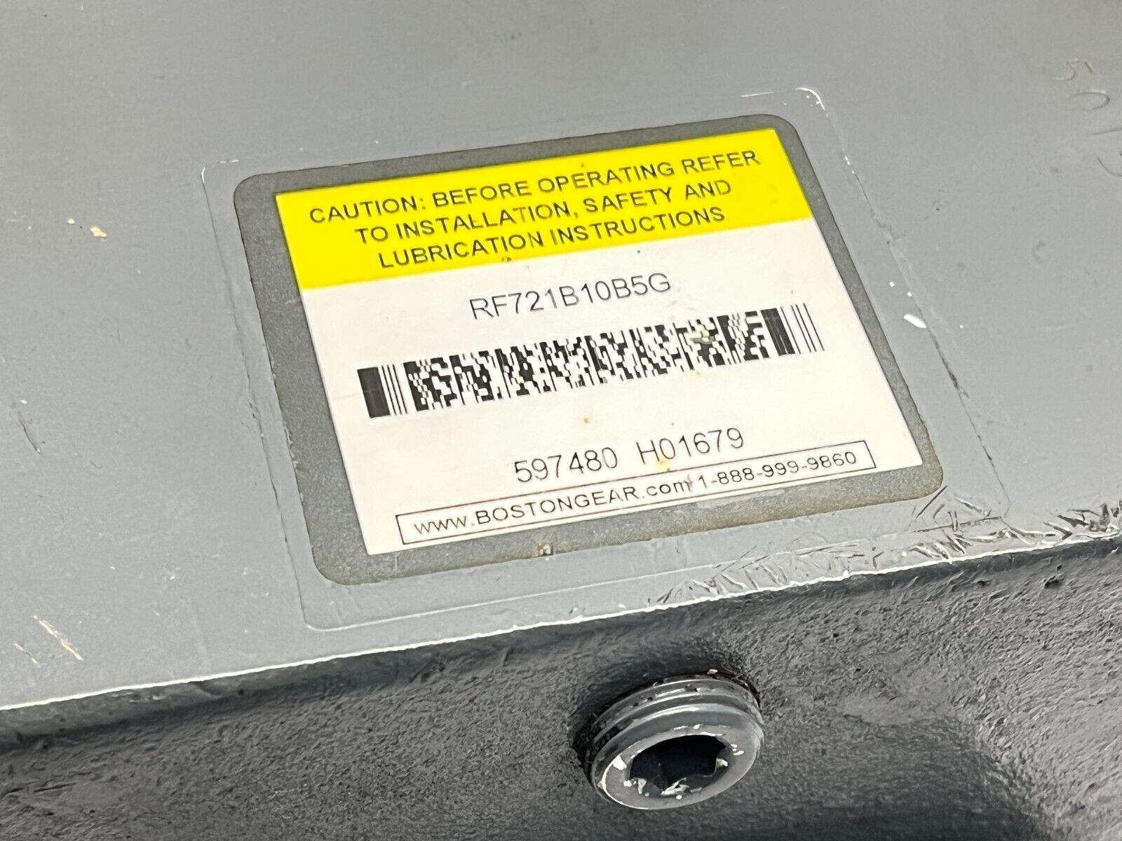 Boston Gear RF721-B10-B5-G Speed Reducer 10:1 Ratio 2.34HP - Maverick Industrial Sales