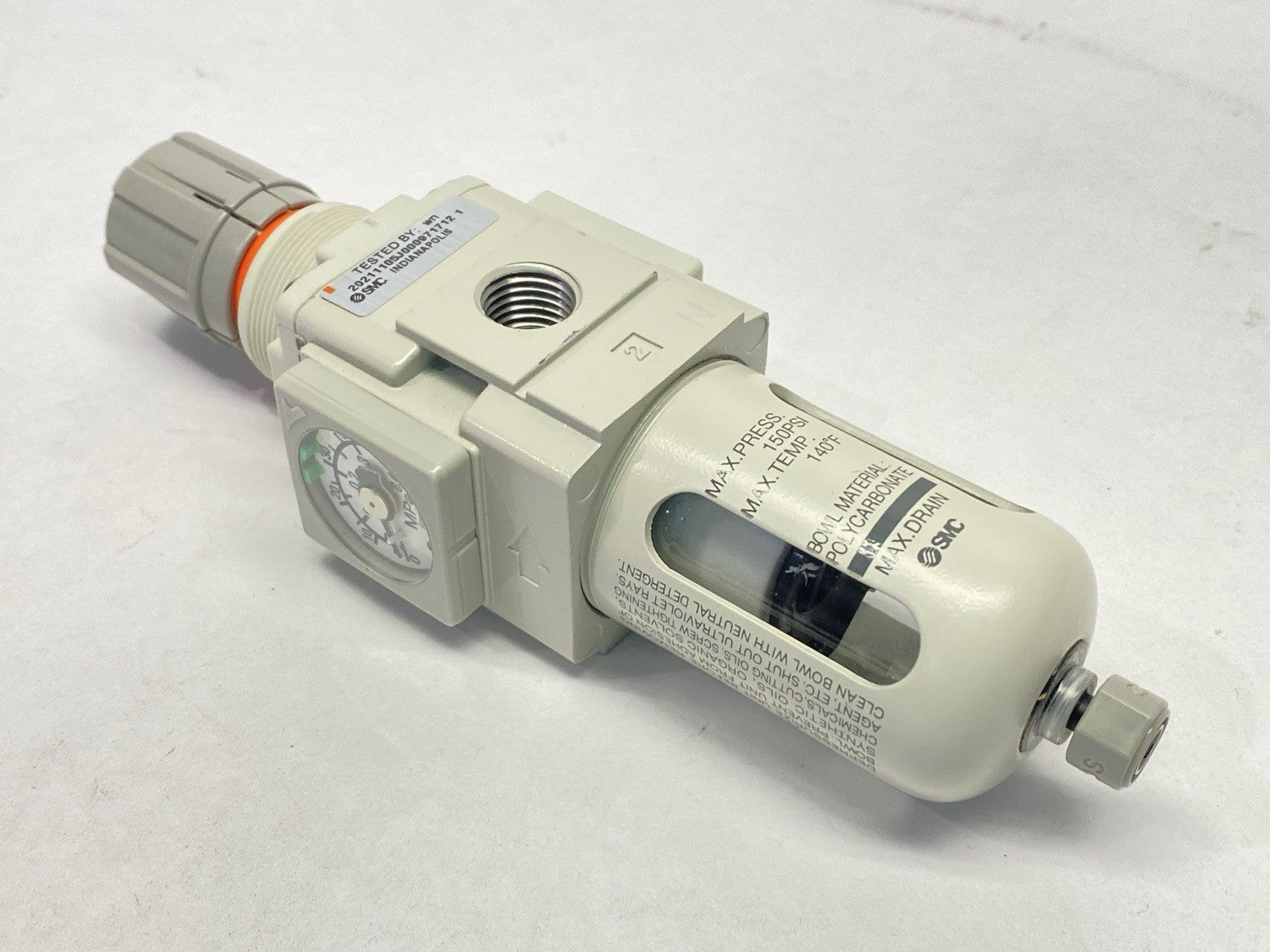AW20K-N02E-1CZ-B | SMC Pneumatic Filter Regulator - New – Open box - Maverick Industrial Sales