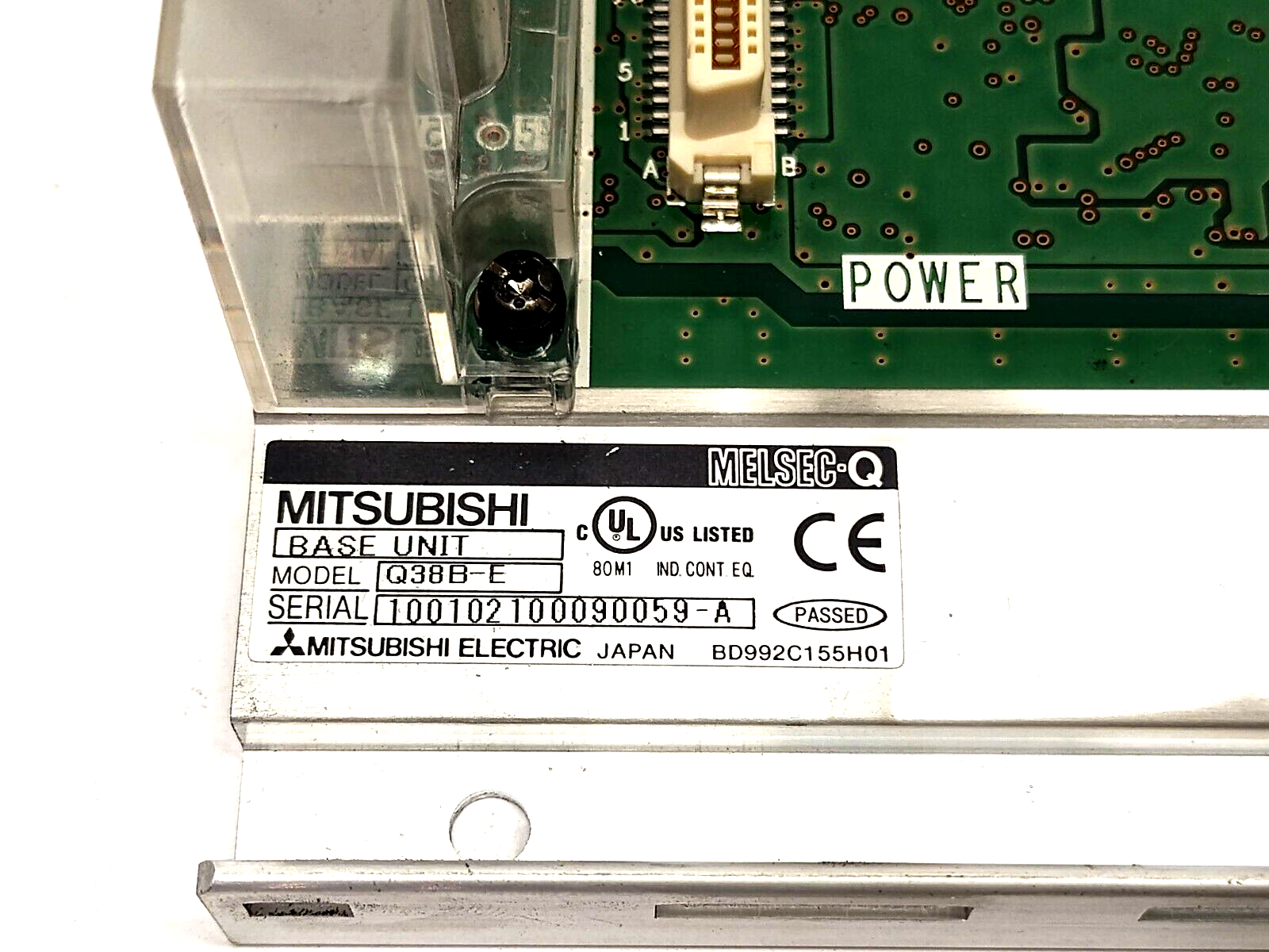 Mitsubishi Q38B-E MELSEC-Q Base Unit/Modular PLC Rack 8 I/O Slots - Maverick Industrial Sales