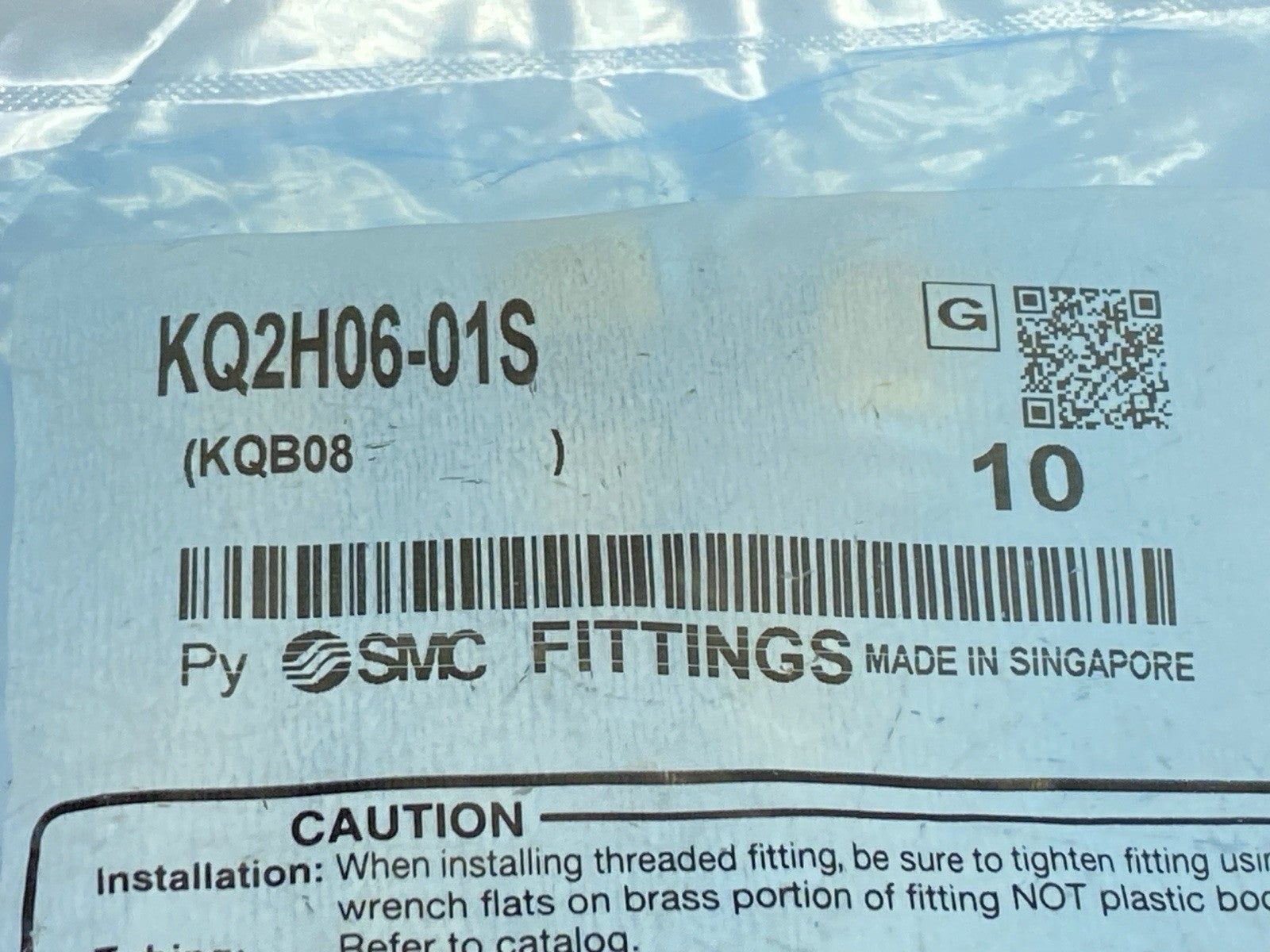 SMC KQ2H06-01S KQ2 One Touch Fitting PKG OF 10 - Maverick Industrial Sales