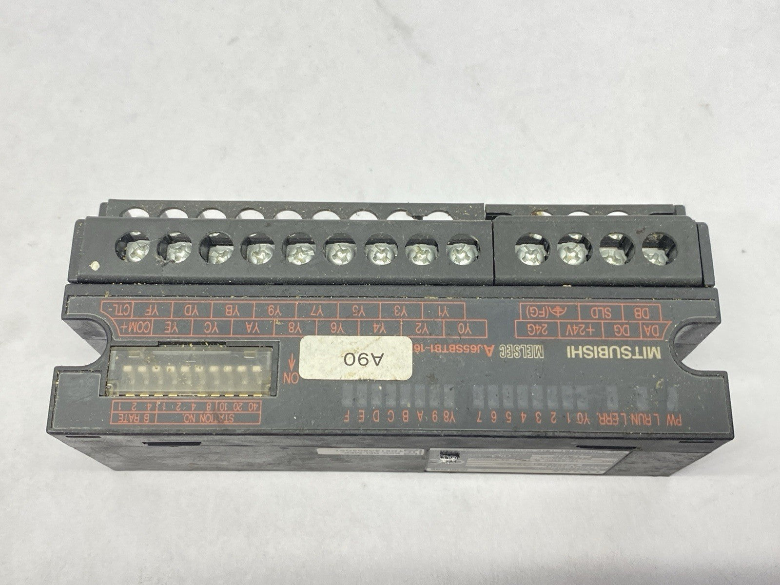 AJ65SBTB1-16TE | Mitsubishi MELSEC Digital Output Unit 0.1A 12/24VDC - Used - Maverick Industrial Sales